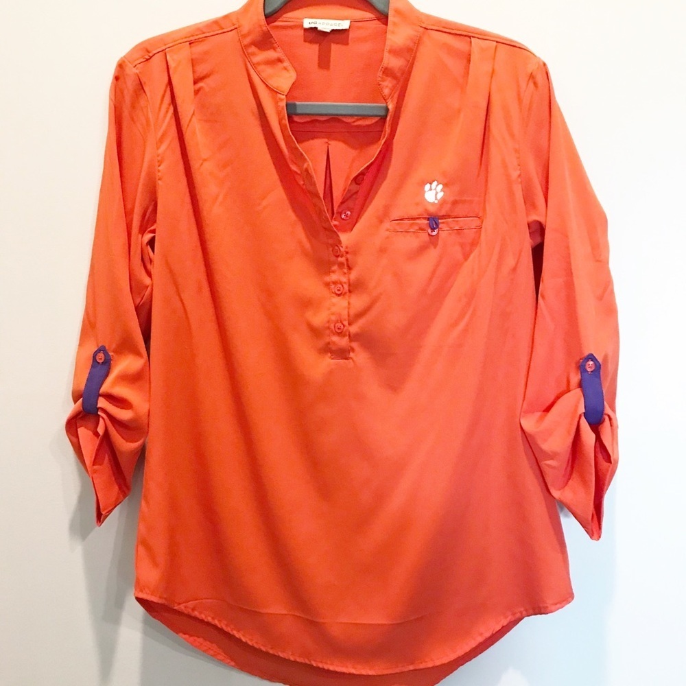 Women’s 3/4 Sleeve Clemson Top-Sz S